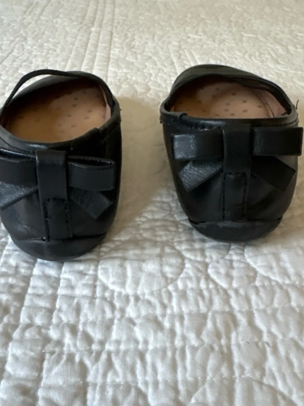 wonder nation Black Mary Jane Flats with Bow Accent